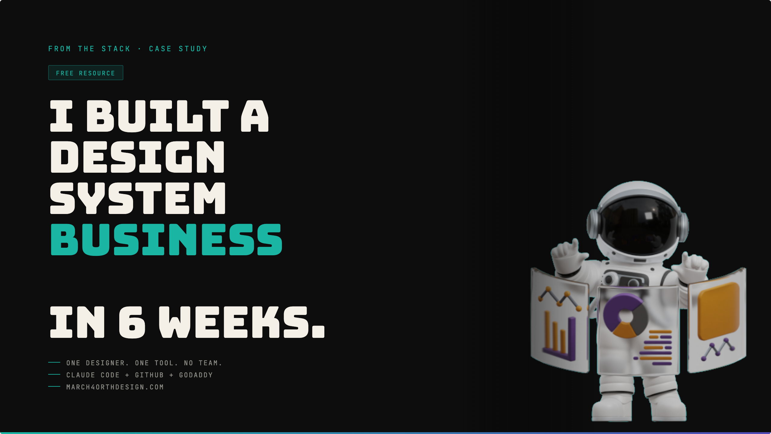 i built a design system business in 6 weeks using only claude code