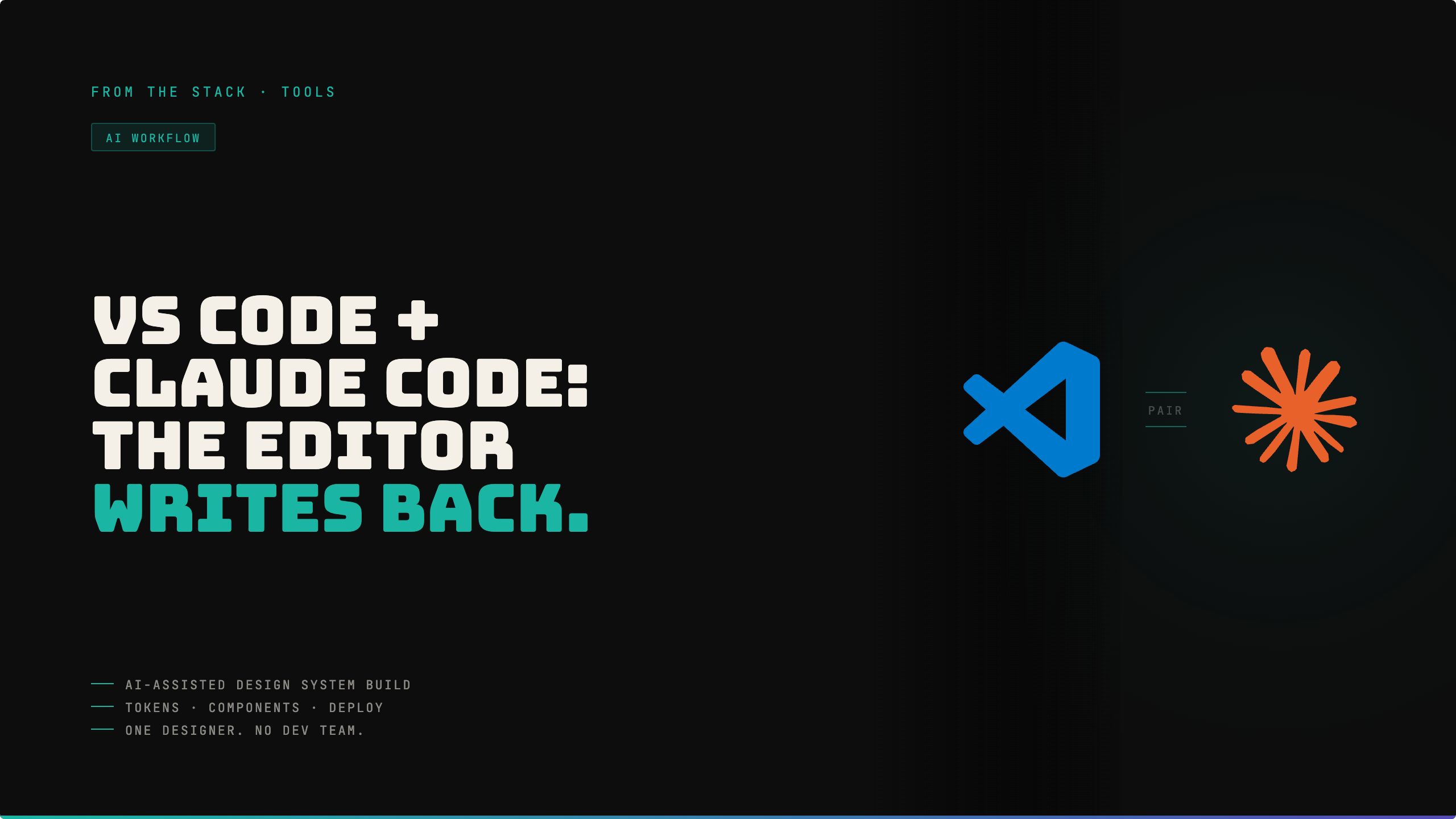 vs code + claude code: the ai-assisted design system workflow