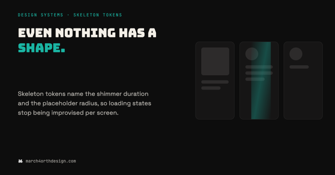 skeleton tokens: name the wait, not just the shape