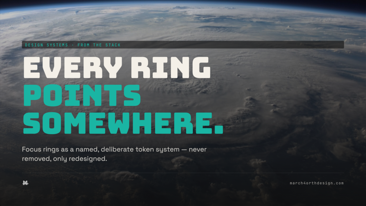 focus ring tokens: the accessibility feature people delete without meaning to