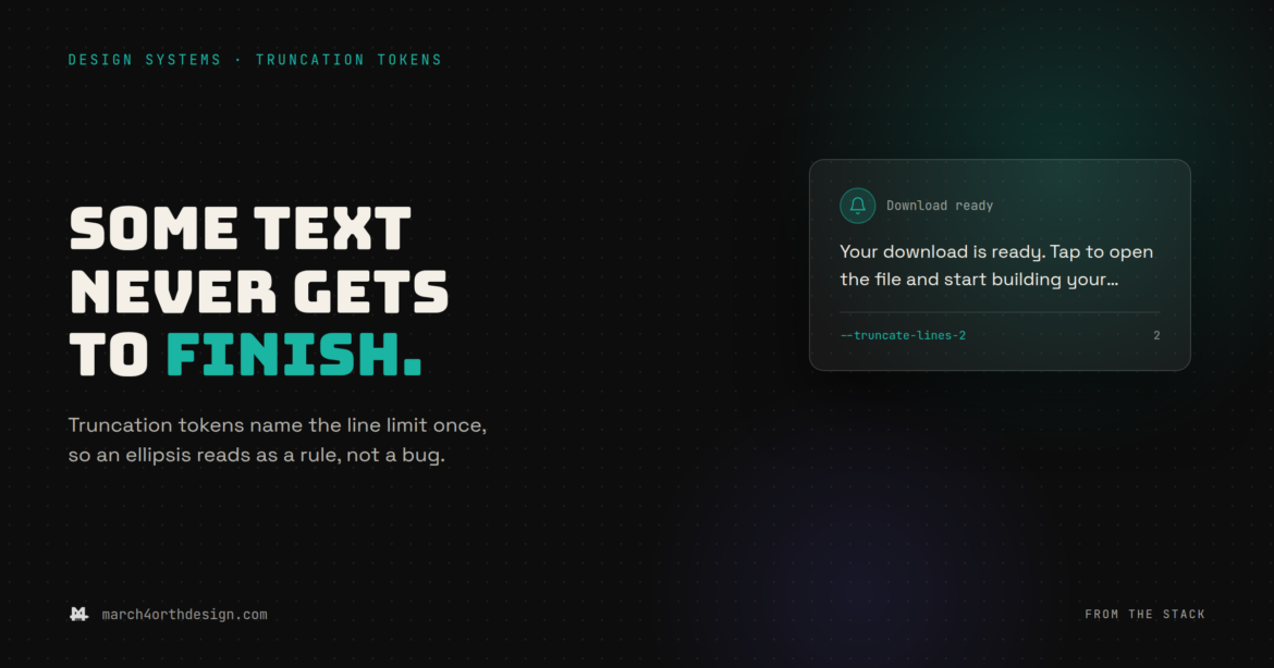 truncation tokens: the line limit nobody named