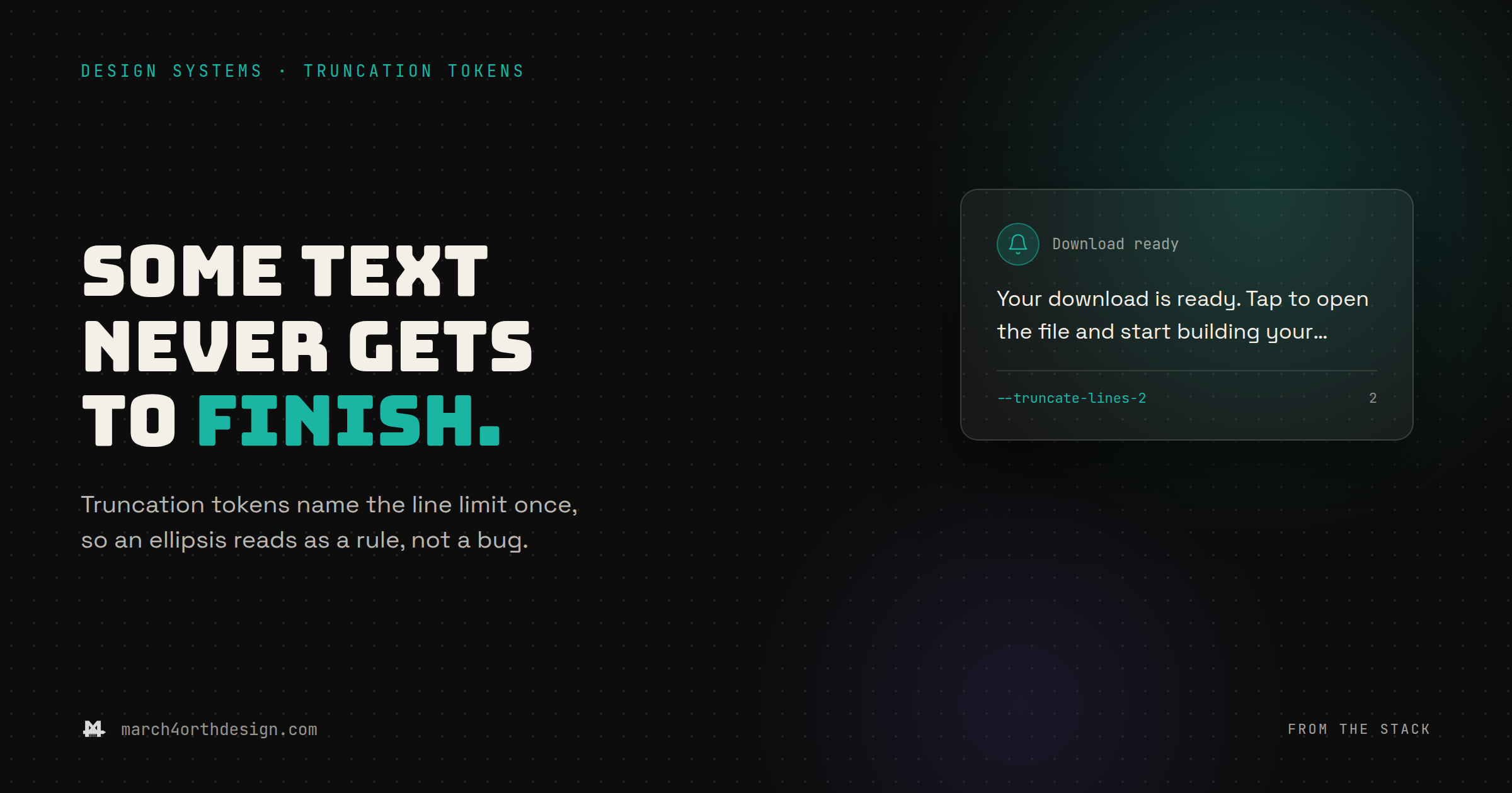 truncation tokens: the line limit nobody named
