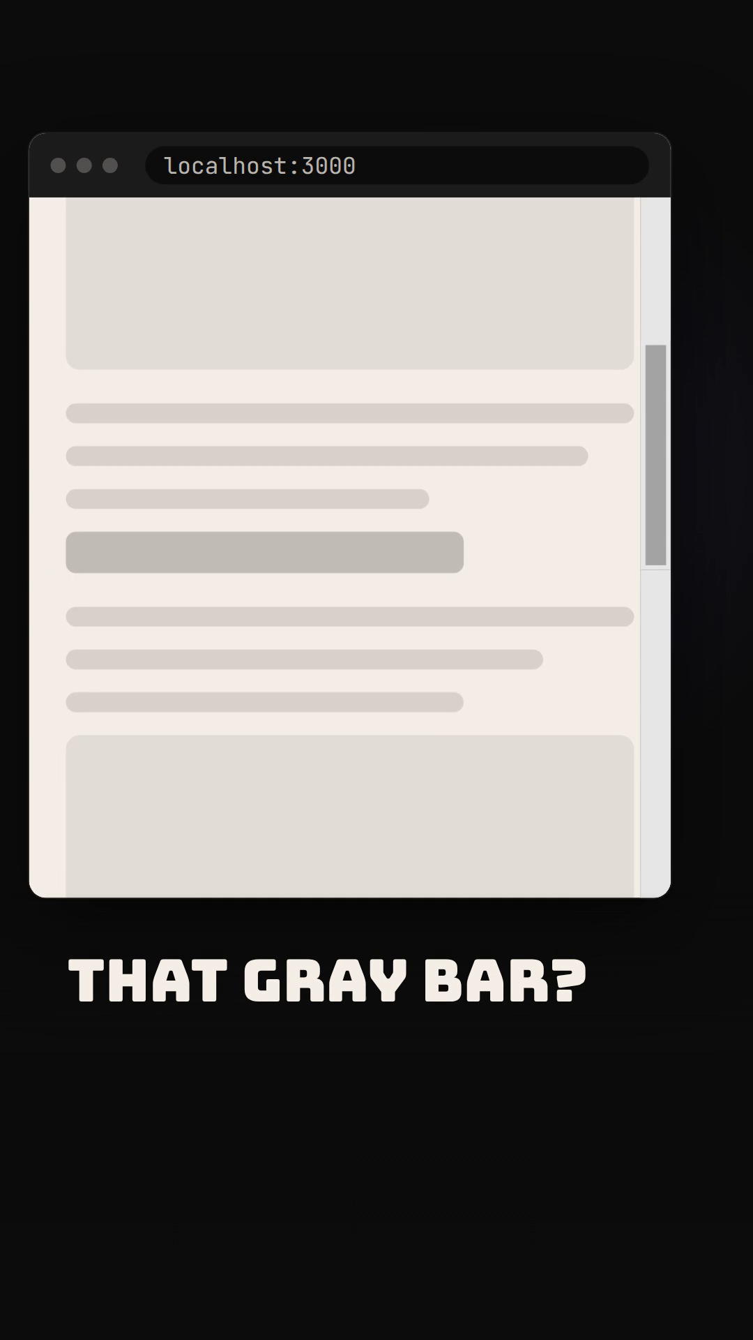 scrollbar tokens: the rail nobody designed — reel poster